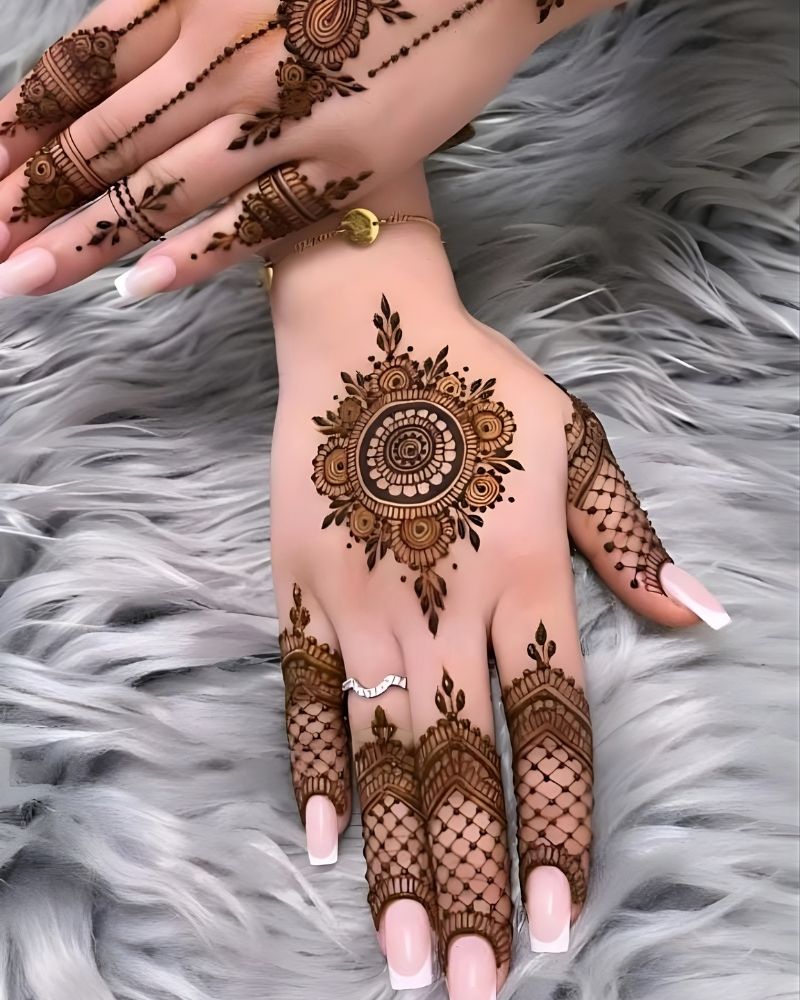 Eid Mehndi Designing 2026 – Simple, Arabic, Front & Back Look