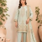 Tawakkal Lania Festive- Eid 2026 Gold Broshia Banarsi Lawn 3PC