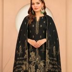 Tawakkal Lania Festive- Eid 2026 Gold Broshia Banarsi Lawn 3PC