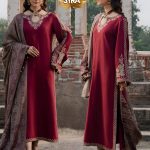 Unstitched Embroidered Lawn Suit Syra Brand Onlie Shop