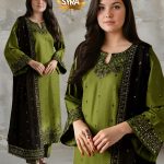 Unstitched Embroidered Lawn Suit Syra Brand Onlie Shop