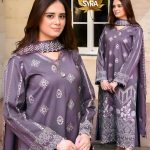 Unstitched Embroidered Lawn Suit Syra Brand Onlie Shop
