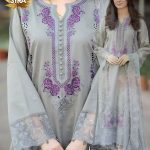 Unstitched Embroidered Lawn Suit Syra Brand Onlie Shop